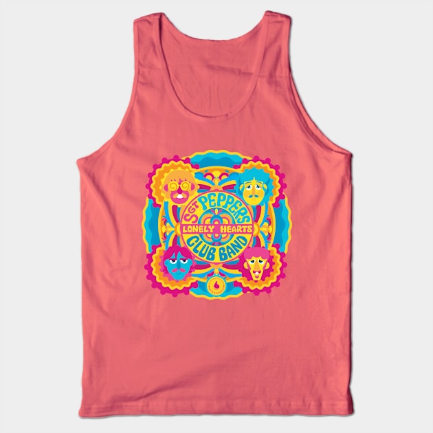 The Club Band Tank Top by Inkbyte Studios